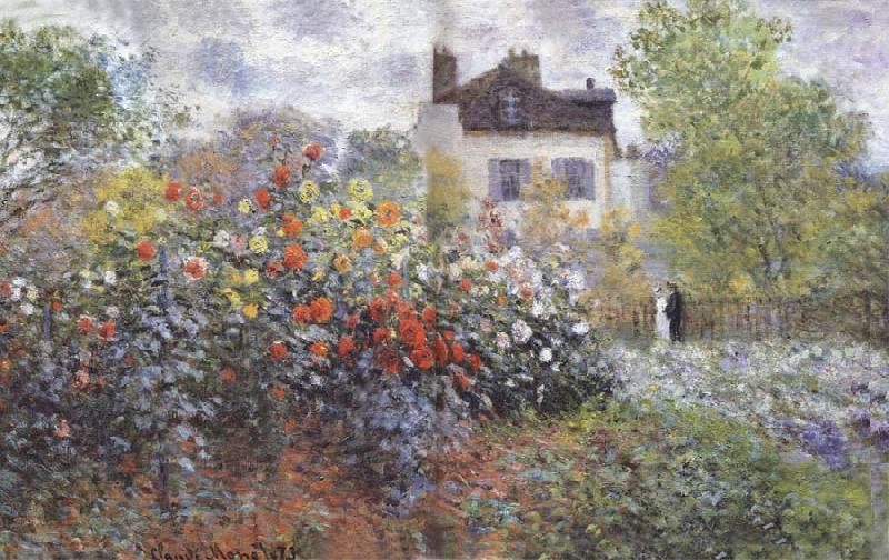Claude Monet The Artist-s Garden in Argenteuil china oil painting image